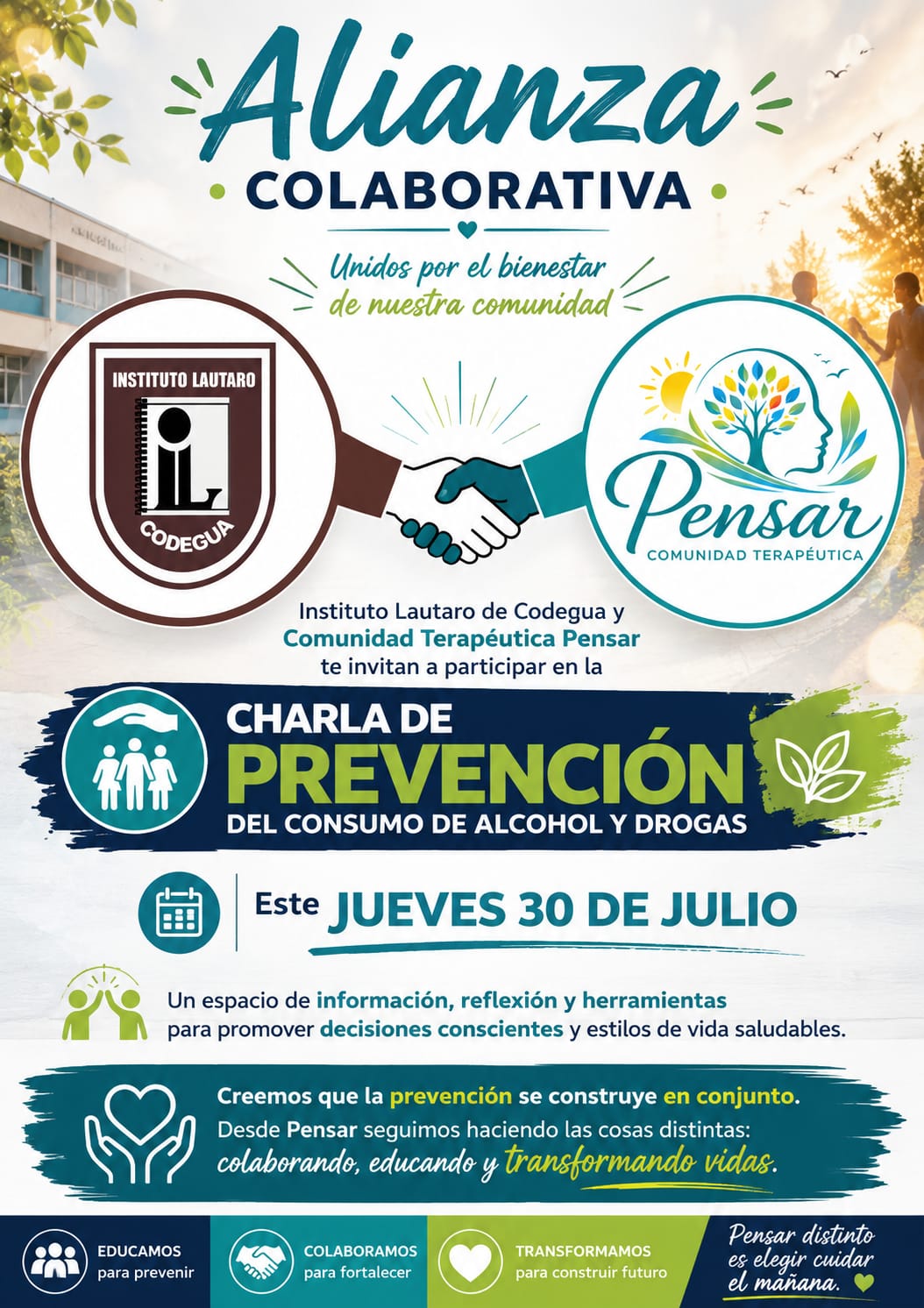 Charla prevención del consumo de alcohol y drogas