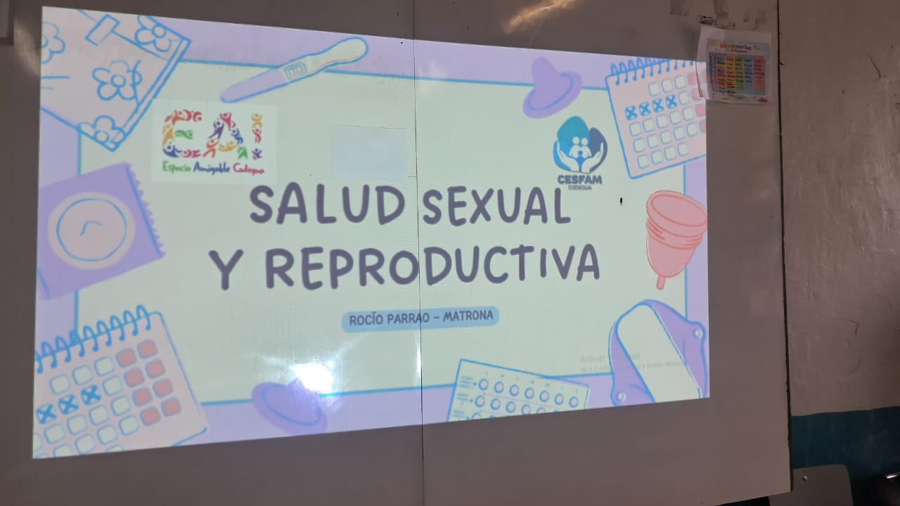 Charla de salud sexual y reproductiva